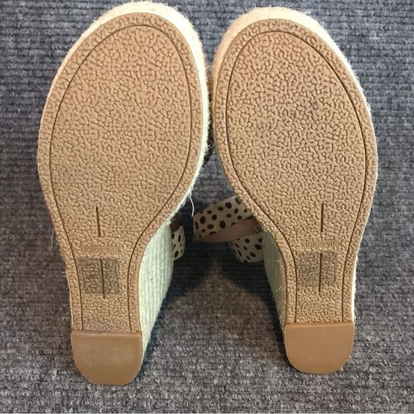 Dolce Vita Sandals Woman’s Size 9M Beige Suede Polka Dot Ankle Strap Espadrille - Picture 9 of 10